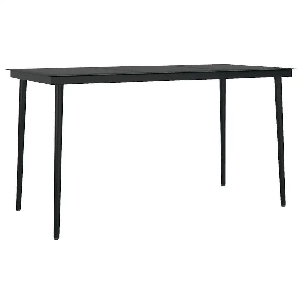 Set da Pranzo da Giardino 5pz | Set Salotto da Giardino Polyrattan Vetro