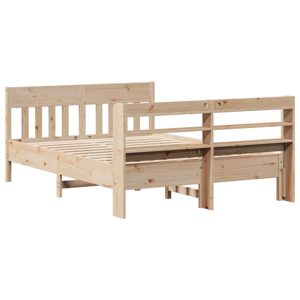 vidaXL Letto senza Materasso 135x190 cm in Legno Massello di Pino