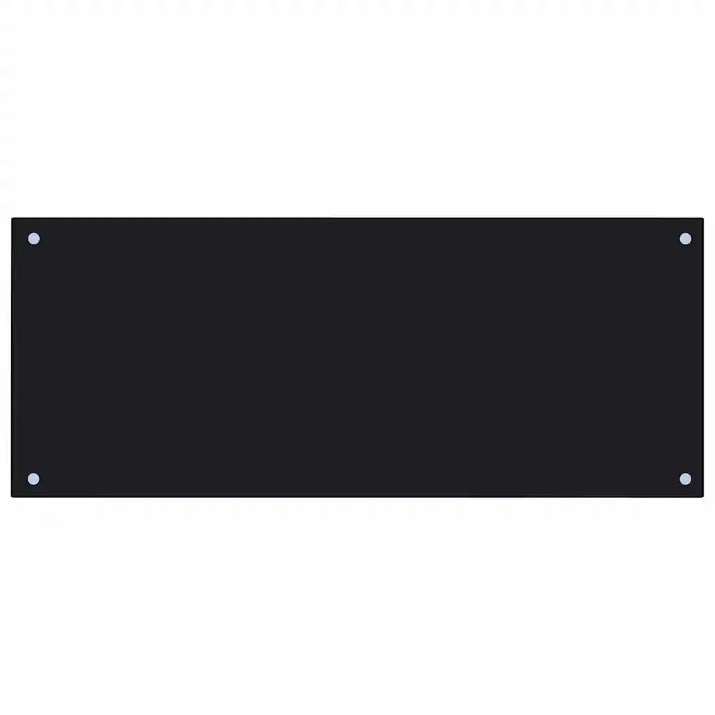 Schienale da cucina 2 pcs Nero 100 x 40 cm vetro temperato 3415440