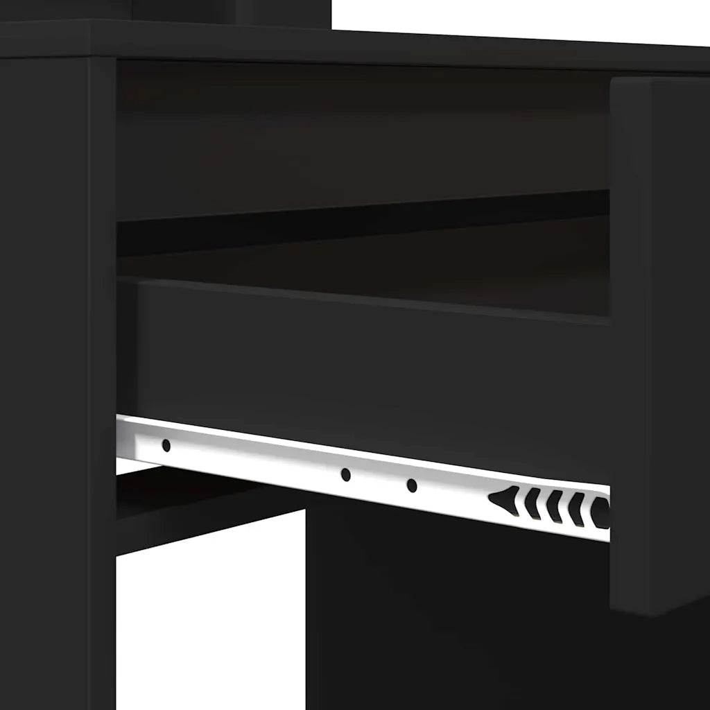 Tavoli da Trucco per Camera da Letto Nero 80 x 39,6 x 135 cm