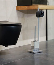 WC a Piastra Quadra - tubo quadrato - cromato - 235 x 725 x 185 cm