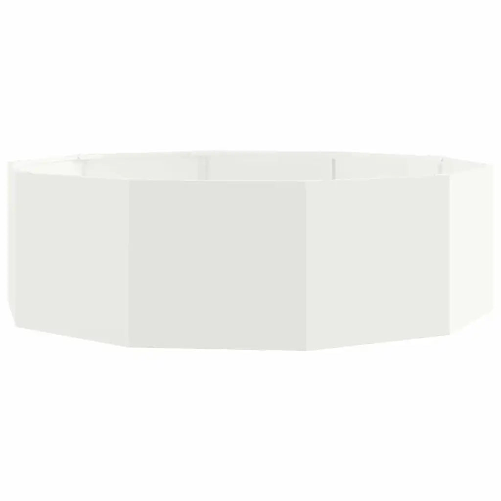 Fioriera | Cassetta per fiori | Vaso Bianco 120 x 120 x 35 cm Acciaio
