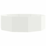 Fioriera | Cassetta per fiori | Vaso Bianco 120 x 120 x 35 cm Acciaio