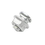Set di 100 viti con dadi M8x12mm per elemento di collegamento grondaia metallica