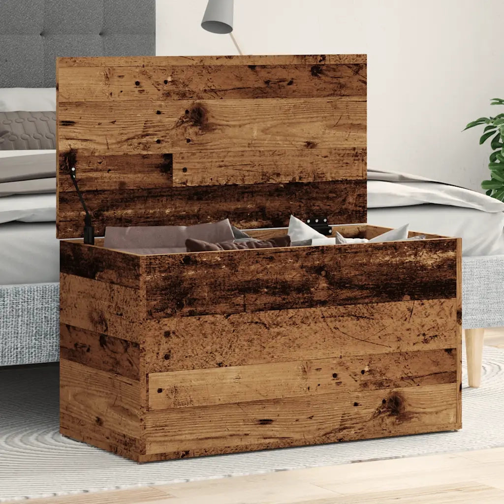 Cassapanca Legno Antico 84x42x46 cm in Legno Ingegnerizzato 856568