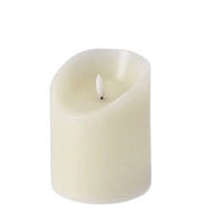 1 Pezzo Candela a Led Cilindrica con Timer Avorio 10 x 12,5 cm