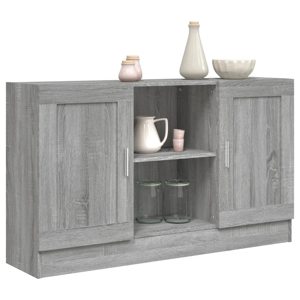 Credenza Grigio Sonoma 120x30,5x70 cm in Legno Multistrato 815625
