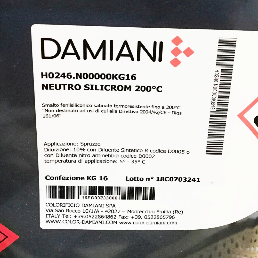 Damiani silicrom 1kg smalto alta temperatura tutti i ral 5000 - max 200°c, colore  ral 5013 - blu cobalto