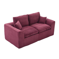 Canap¨¦ due posti in tessuto minimalista - Xylo - Comodo e confortabile con cuscini