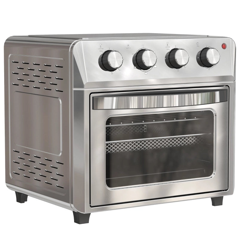Mini Forno Friggitrice ad Aria 24 L 1600 W con 6 Modalità; Ventilazione 360° e Temperatura 90-230°C
