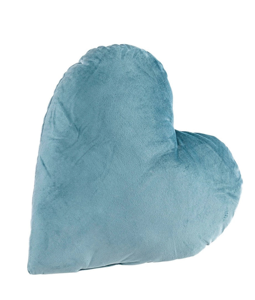 Cuscino a Forma di Cuore in Velluto Rosa 42x41 cm - RASHAD
