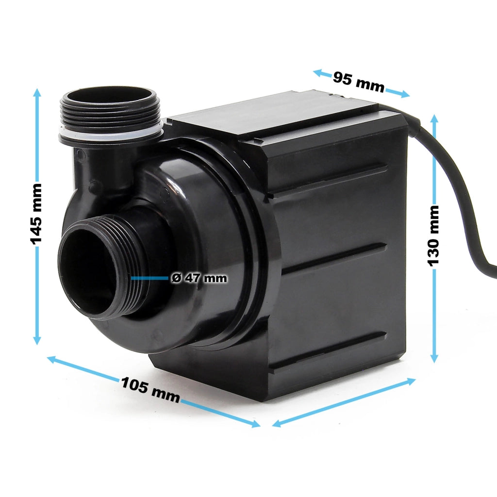 CTM12000 SuperECO Pompa da laghetto 12000l/h 100W per circolazione acqua