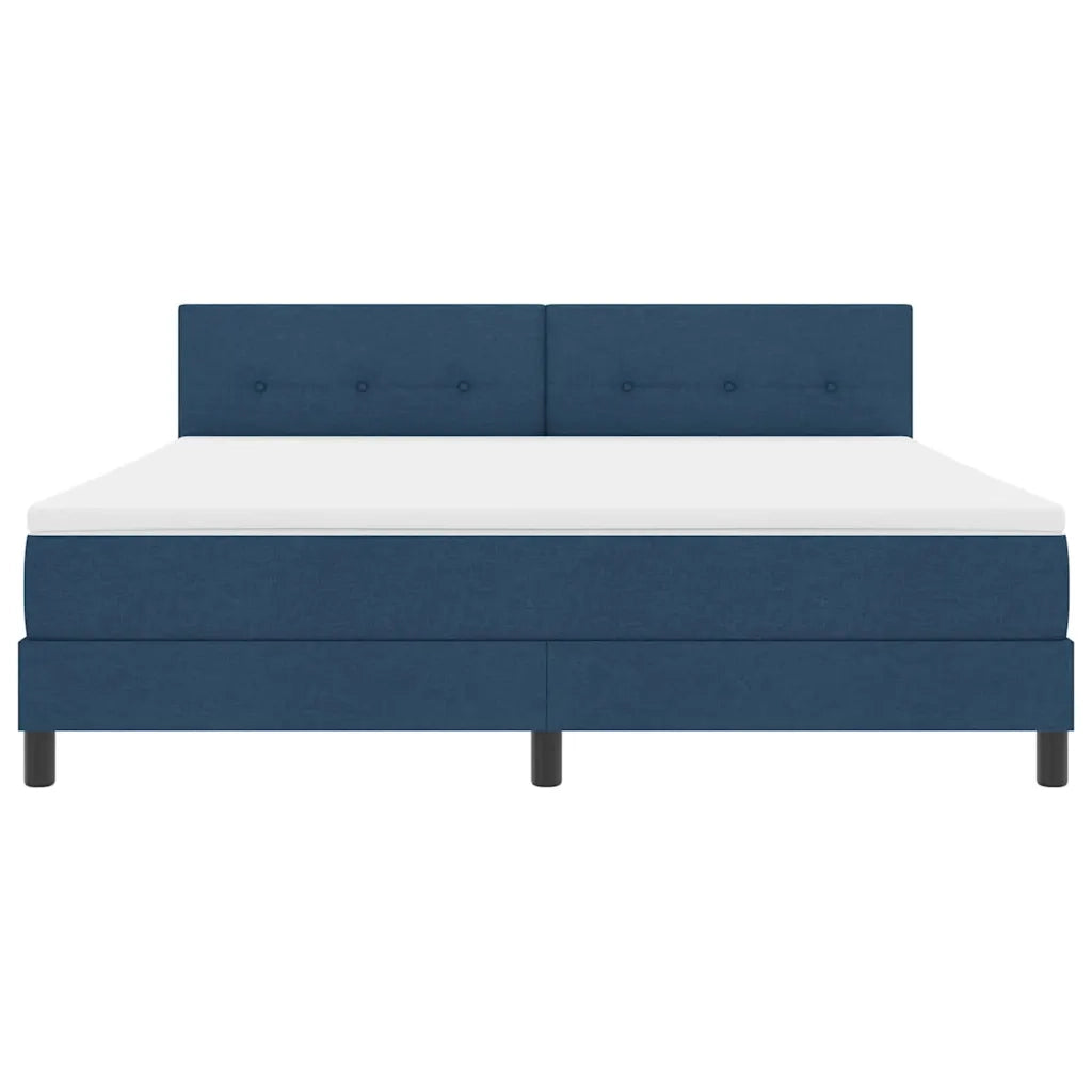Letto a molle con testiera Blu 180 x 200 cm Tessuto 3338712