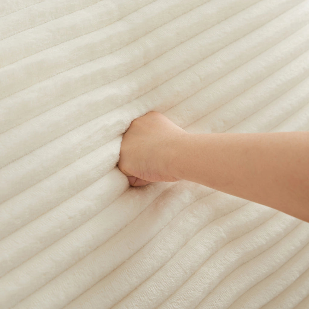 DIVANO Modulare 211 cm in velluto a coste Beige