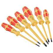 Wera 05051576001 1060 i-1065 i-6 VDE Assortimento Cacciaviti Isolati VDE 6 Pezzi Impugnatura Kraftform Punta Wera Black Point colore Rosso Giallo
