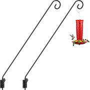 Vendita di cibo per uccelli, contenitore per piante, sostegno per cesto, chiodo da parete metallico per vendita di cibo per uccelli, cesto per fiori, lampada, 101 cm, rotazione 180°, 2 pezzi