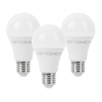 Lampadina led goccia e27 8,5watt resa 54watt risparmio energetico 4000k pezzi 3