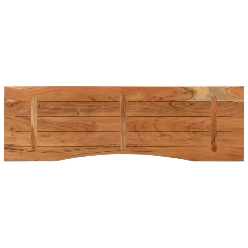 Piano Scrivania 160x50x2,5cm Rettangolare Legno Massello Acacia 370168