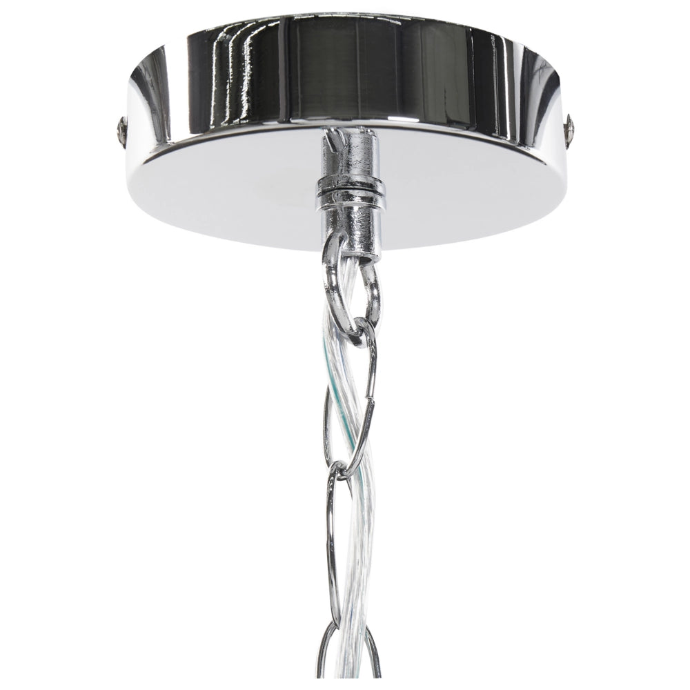Lampadario Nero con Cristalli 4 Luci Glam illuminazione moderna