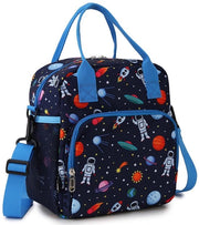 Borsa di picnic per bambini, borsa ispezionabile per bambini con isolamento per pic nic, borsa per alimenti per bambini, borsa per scuola astronauta