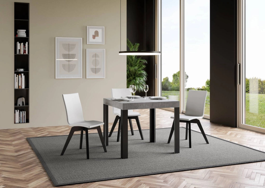 Tavolo Allungabile 90-246x90x77 cm Linea Cemento