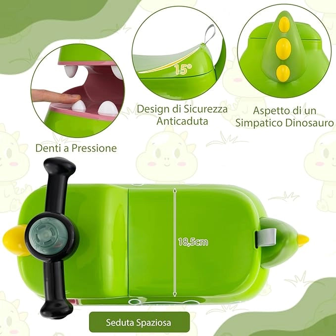 Macchina a Spinta per Bambini, Giocattolo Cavalcabile con Spazio Nascosto Luci Musica e Clacson, Macchina da Passeggio a Spinta con 4 Ruote, Regalo per Bambini 18+ Mesi (Verde)