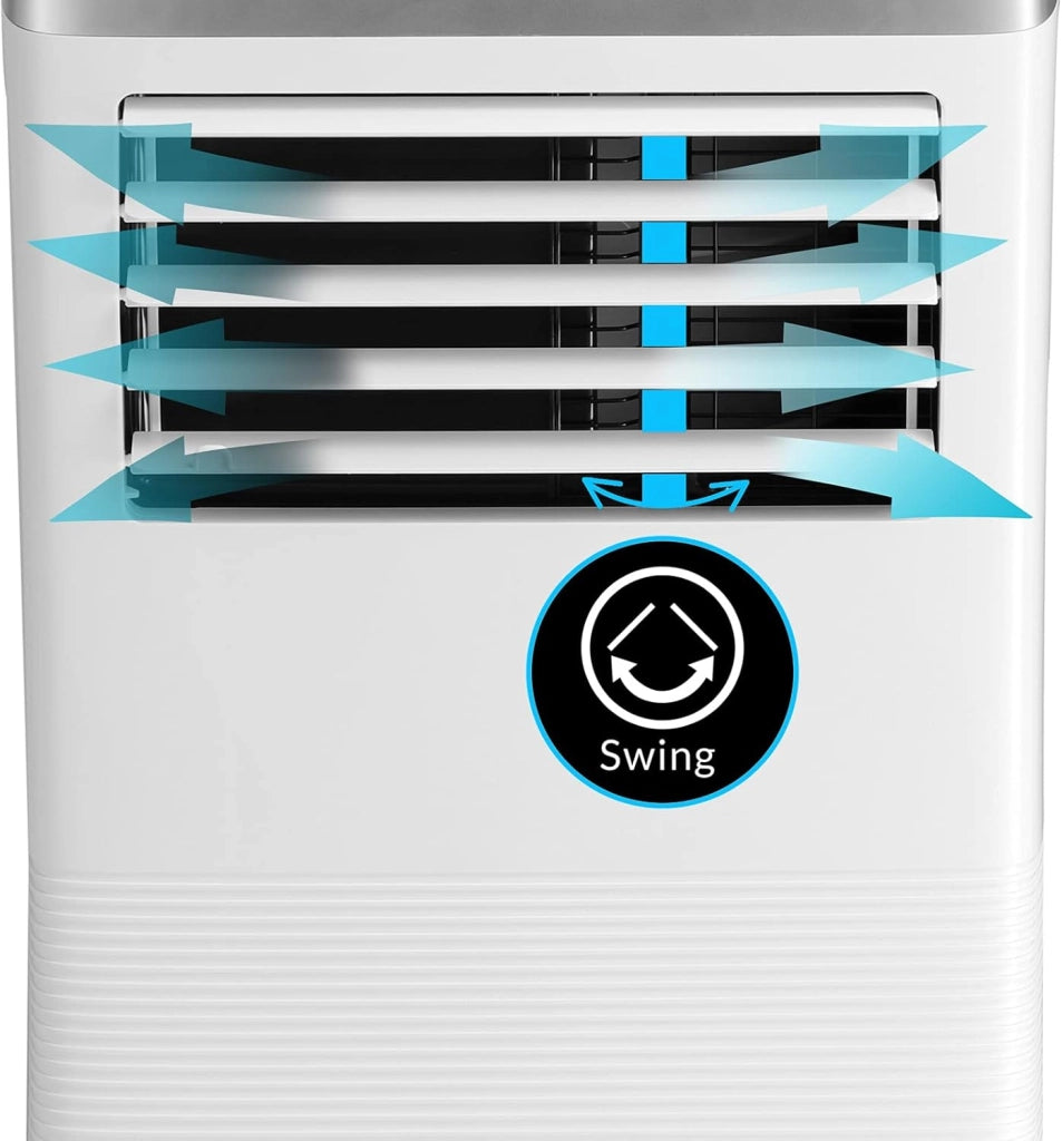 Climatizzatore Mobile Locale 9000BTU 4in1 WiFi App 2700W con Telecomando Tubo di Scarico Condizionatore Aria