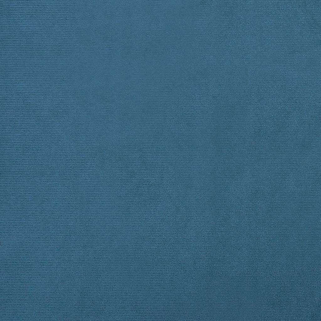 Cuccia per cani a forma di cesto comoda 80 x 45 x 30 cm in velluto blu 02_0042954