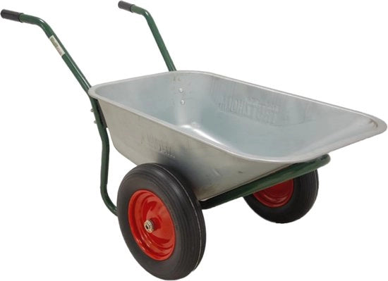 Carrello da giardino a due ruote - capacità 100 litri, carico massimo 160 kg