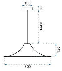 Lampada Da Soffittopensile Piatto Rotondo Loft Oro APP499-1CP