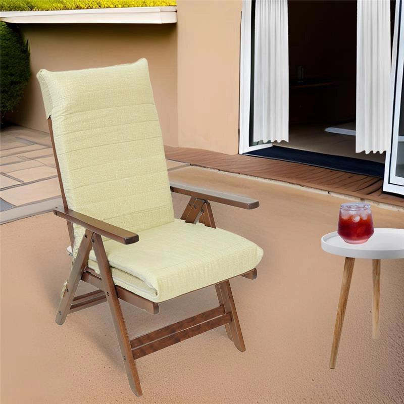 SDRAIO ALLEGRA NOCE IN FAGGIO MASSELLO TESSUTO COLORE BEIGE CON IMBOTTITURA E SCHIENALE REGOLABILE IN 7 POSIZIONI