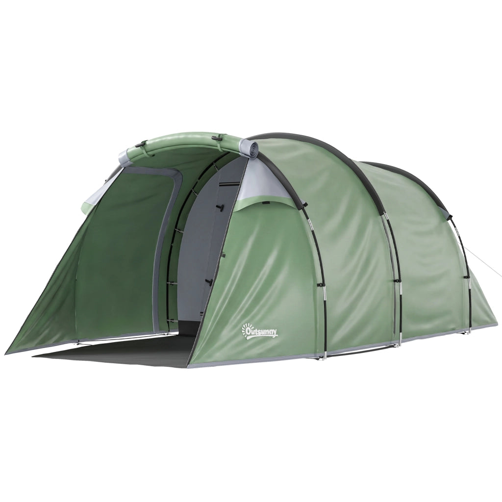 Tenda da Campeggio 4 Posti ¨C Zephmum ¨C Verde Scuro 426x206x15 cm