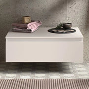 Cassettiera bagno 80 cm sospesa bianco opaco con chiusura soft close - Sumo