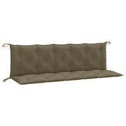 Cuscini Panca Giardino 2 pz | Cuscini per sedie Tortora M¨¦lange 180x50x7 cm Tessuto