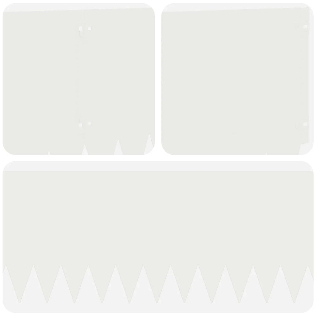 Bordura per Prato 20 pcs 103 x 30 cm Acciaio Bianco 8008507