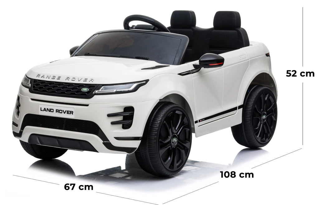 Macchina Elettrica per Bambini 12V con Licenza Land Rover Evoque Bianca