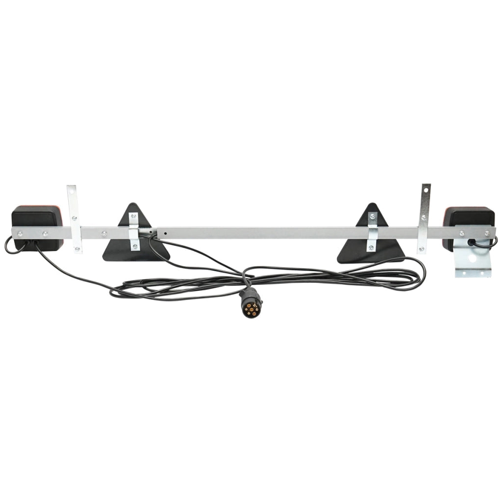Gancio di traino regolabile 1-1,6 m con lampade, cavo 2,5/6 m e spina a 7 poli Breckner Germany
