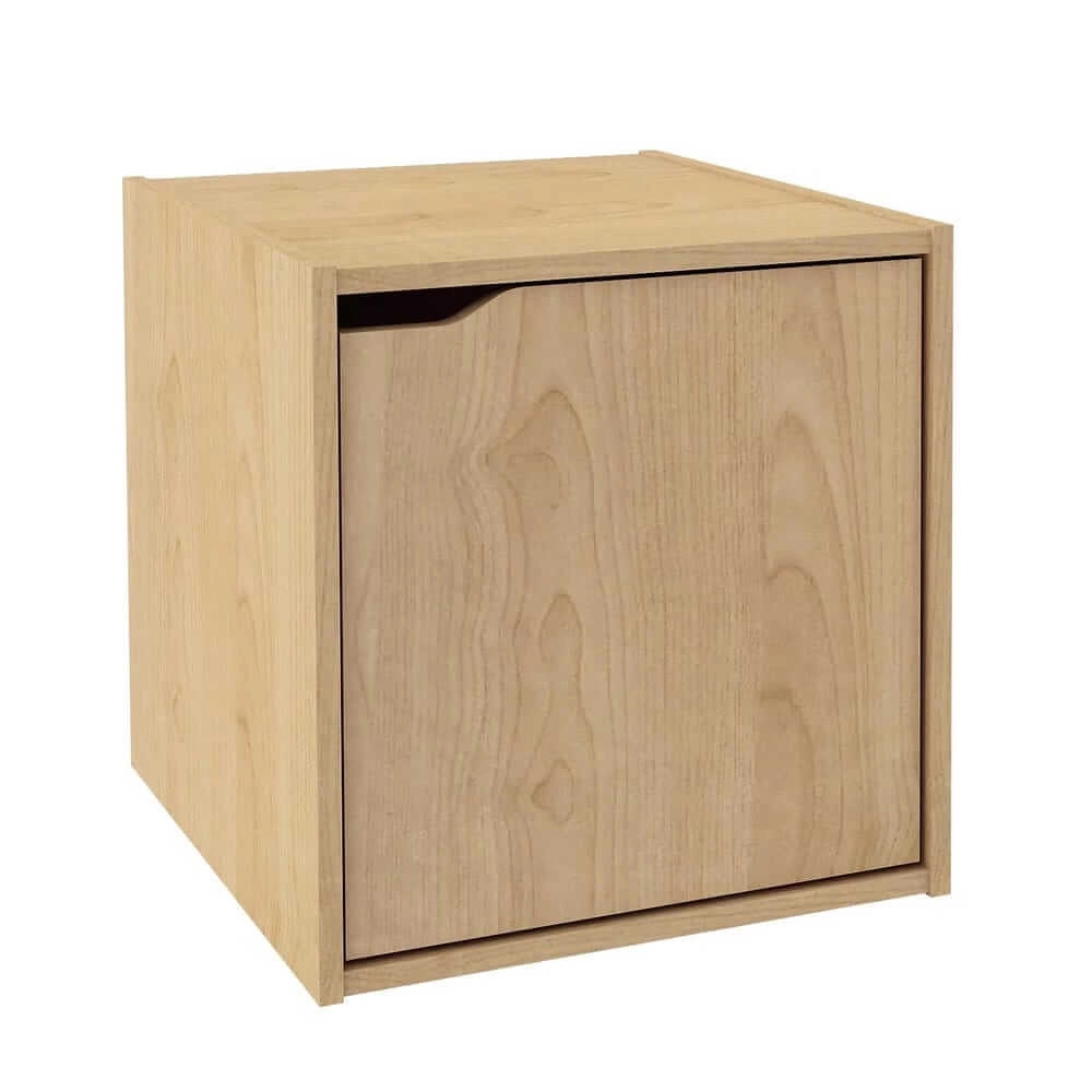 Cubo modulare con anta in legno composito per libreria - MATRIX PRO