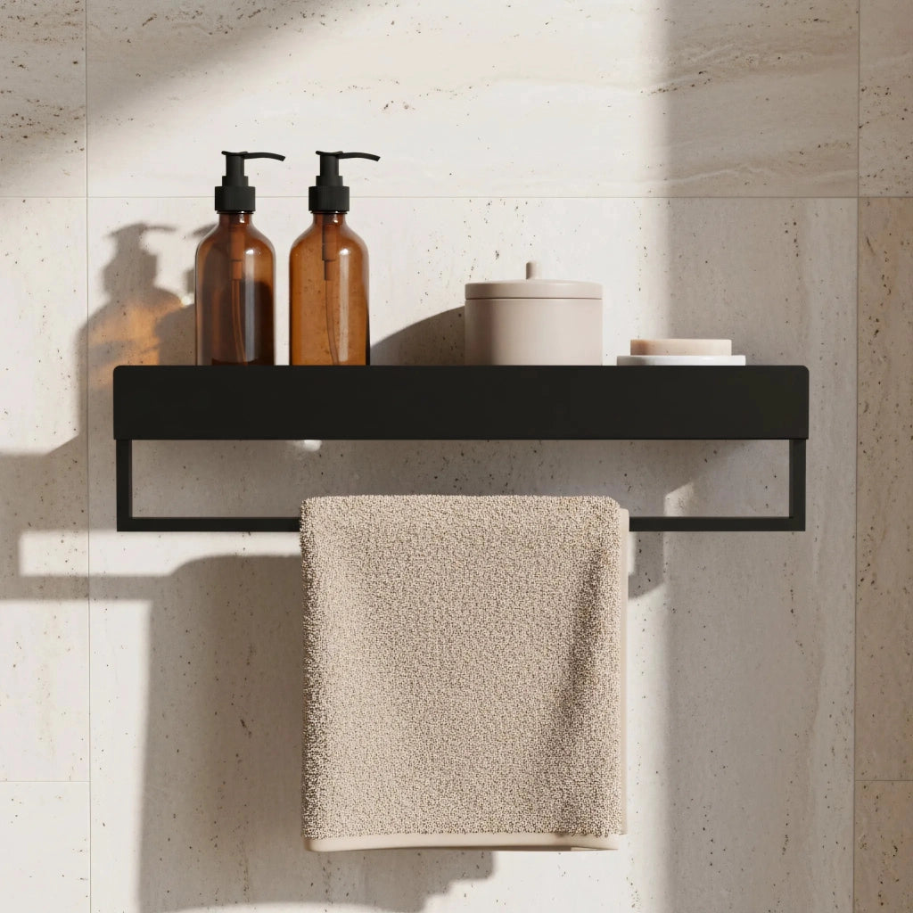 Mensola Da Bagno Sf01 45cm Black Matt