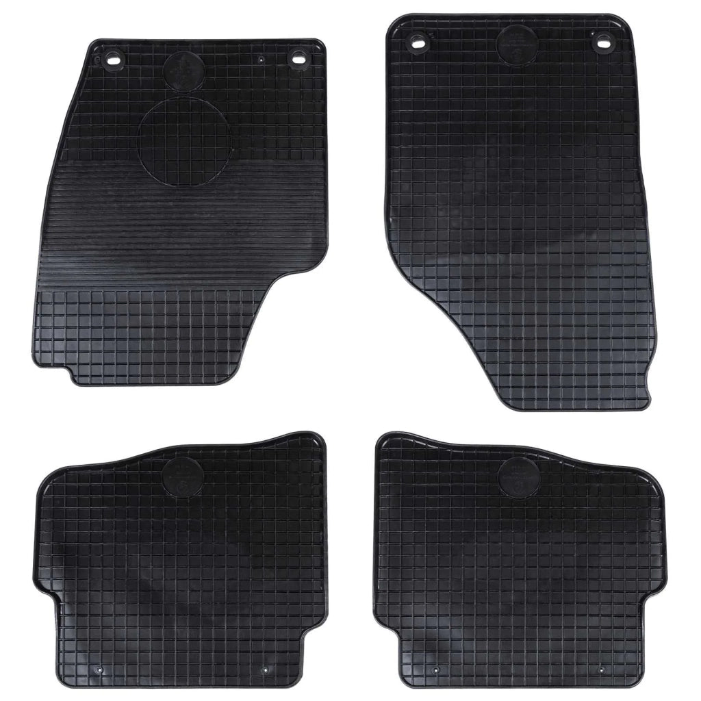 Tappetino per Auto 4 pz Nero Gomma CFW3302400