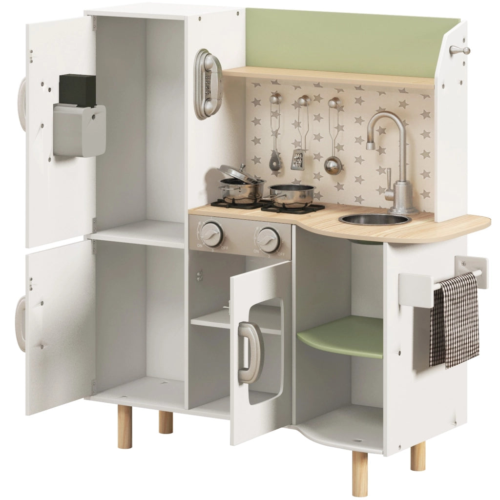 Casetta Bambini Cucina Gioco ¨C zephmum ¨C Bianco 84x34x89 cm