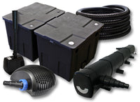 set per laghetti filtro 60000l chiarificatore 72W pompa 40W tubo 25m pompa fontana
