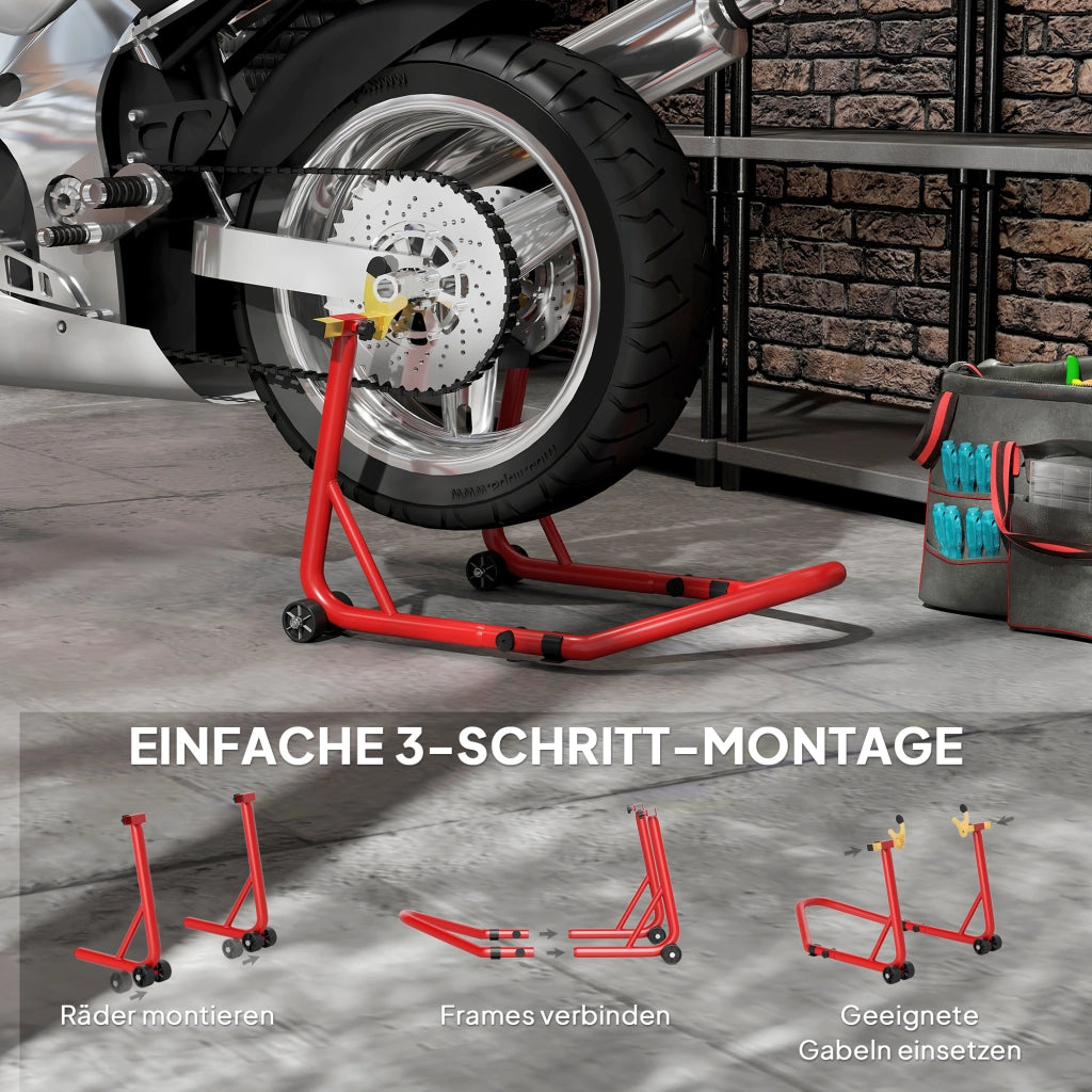 Cavalletto Moto ¨C zephmum ¨C Rosso Acciaio 544kg