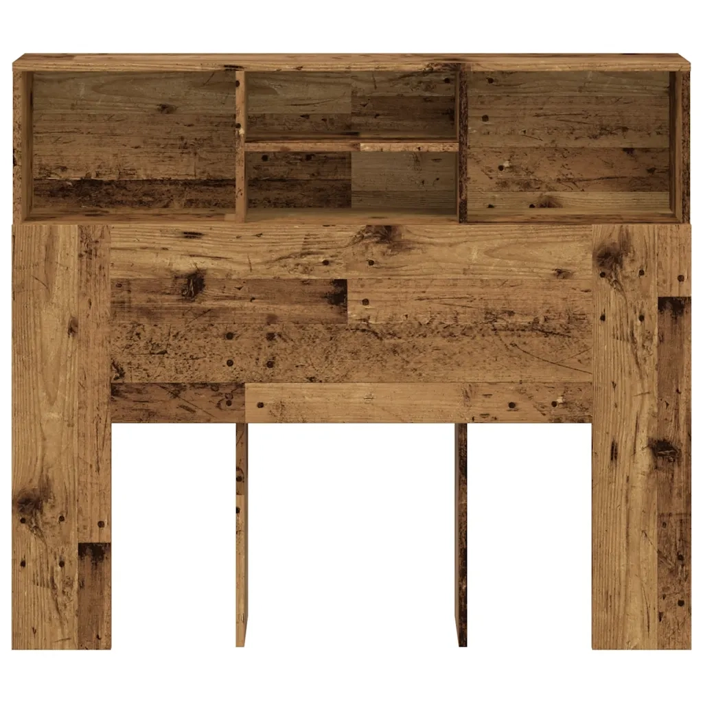 Testiera con Contenitore Legno 120x19x103,5 cm in Truciolato