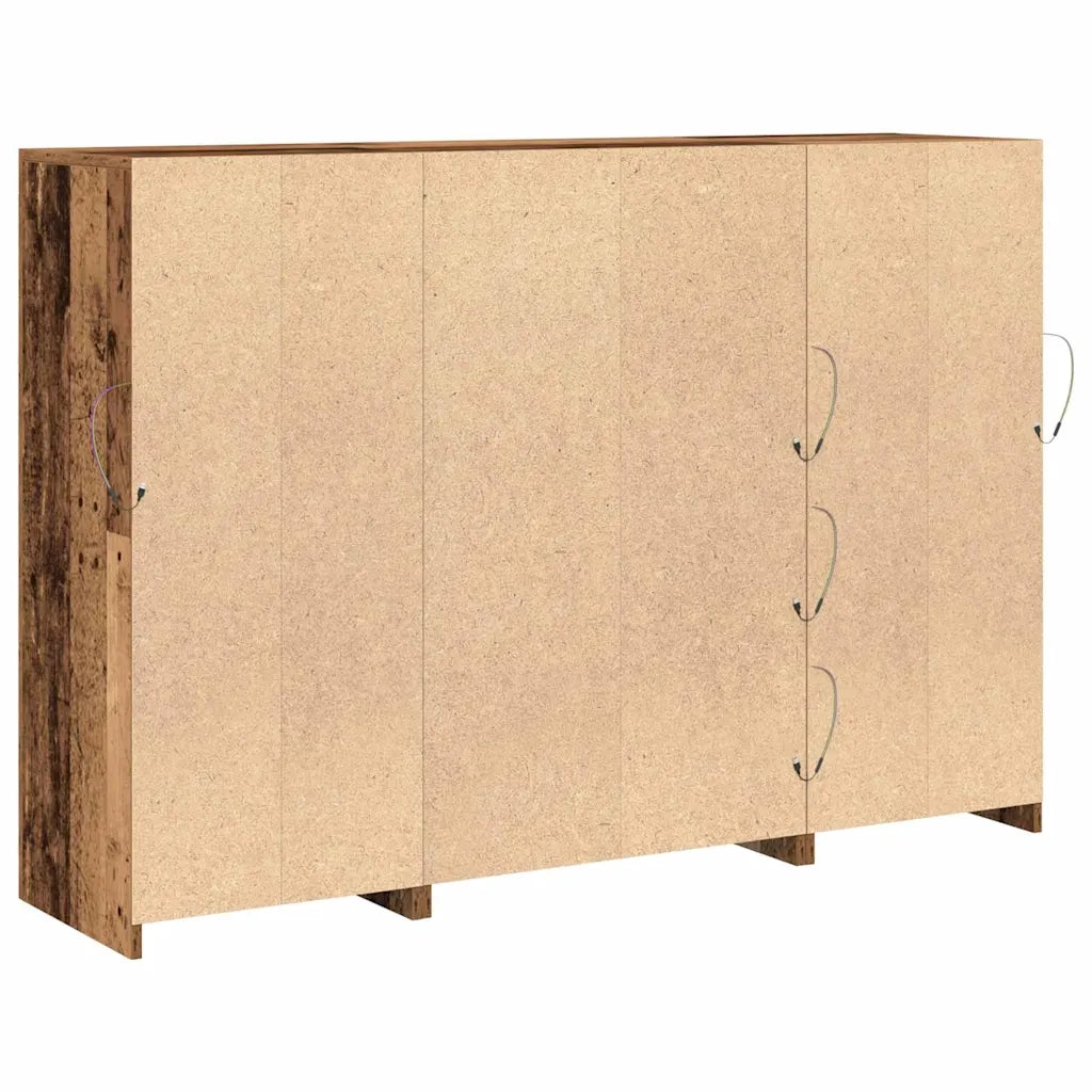 Madia LED Legno vecchio 142,5 x 37 x 100 cm Legno multistrato 3333120