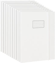 12 pacchi di cartelle A4, 1,13 cm spessore, realizzate con 350 g/m² cartone extra resistente con 3 chiusure per cartelle A4, con etichetta e elastico, adatte per l'archiviazione di documenti - bianco