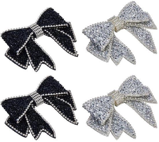 Decorazioni per abiti applicabili - Strass - 4 pezzi - 90x110x14.5mm - Decorazioni eleganti per abiti