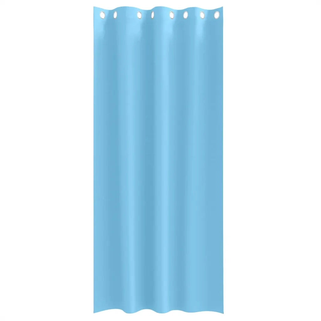 Tende Blackout con Anelli 2 pz Blu Chiaro 245 x 140 cm 4107326