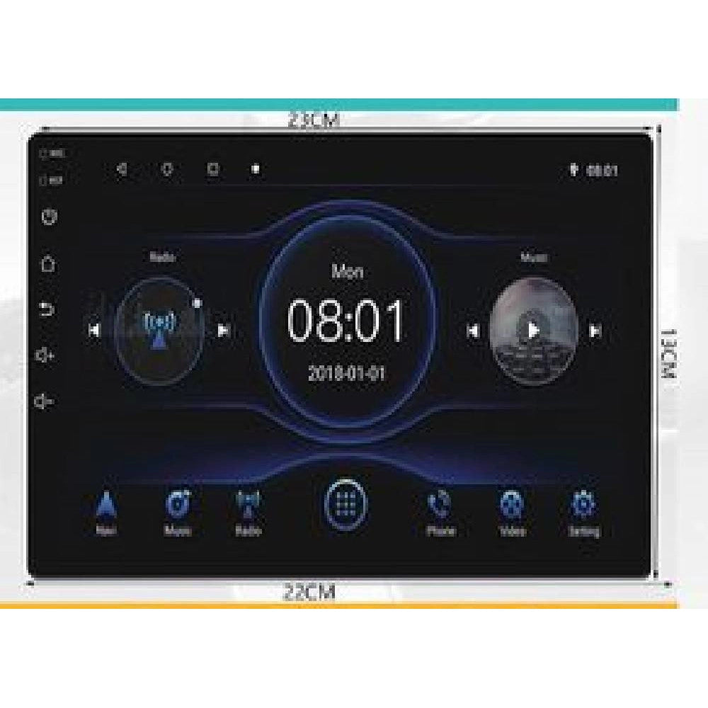 Trade Shop - Autoradio Sintolettore Con Monitor 9″ Hd Lettore Sistema Android 50wx4 Cx-8221 -