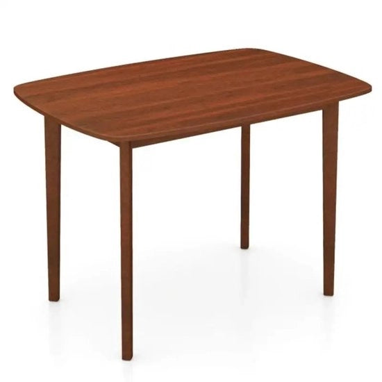 Tavolo da pranzo in legno per 2-4 persone, tavolo da cucina con gambe in legno di gomma - noce - Codice 1503
